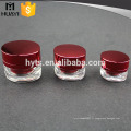 Pot d&#39;emballage cosmétique rouge de processus de 15ml 30ml 50ml UV pour la crème